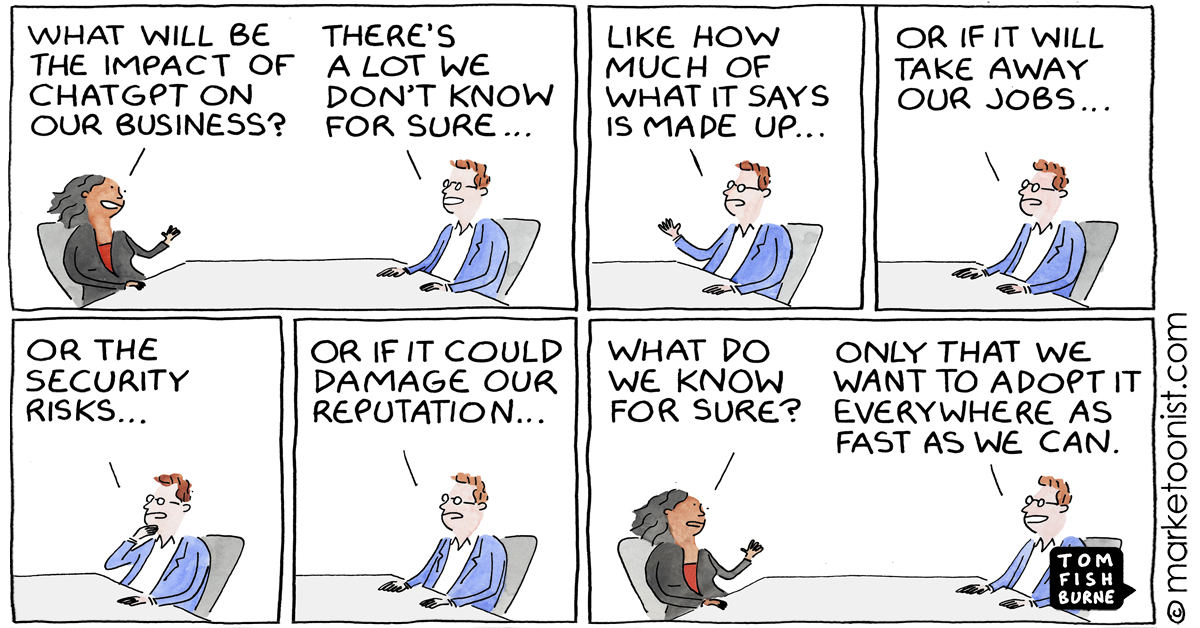 Impact of ChatGPT - Cartoon by Marketoonist
