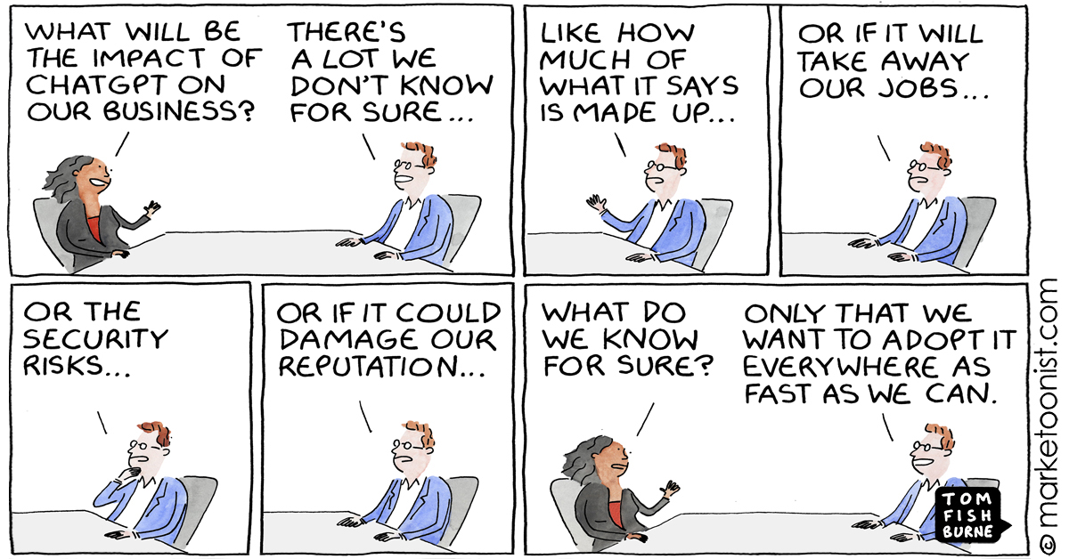 Impact of ChatGPT - Cartoon by Marketoonist